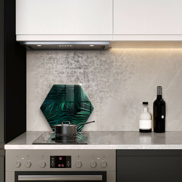 Skärbräda glas sexhörning Vilda djungellöv