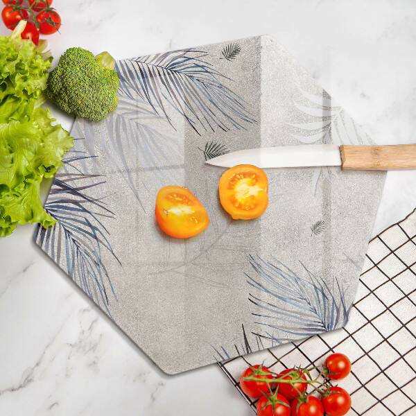 Skärbräda glas sexhörning Subtila blad