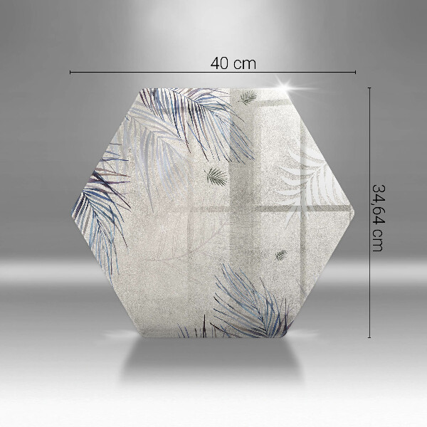 Skärbräda glas sexhörning Subtila blad