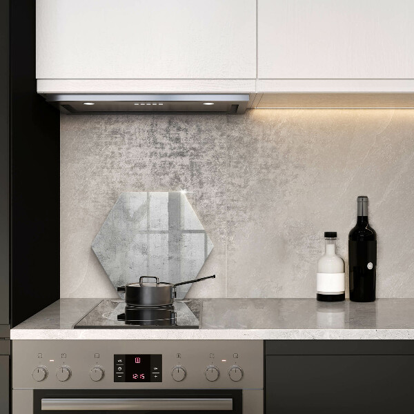 Skärbräda glas sexhörning Betongstruktur