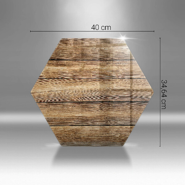 Skärbräda glas sexhörning Trästruktur brädor