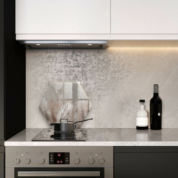 Skärbräda glas sexhörning Boho vegetation löv