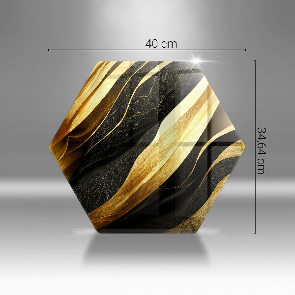 Skärbräda glas sexhörning Elegant abstraktion