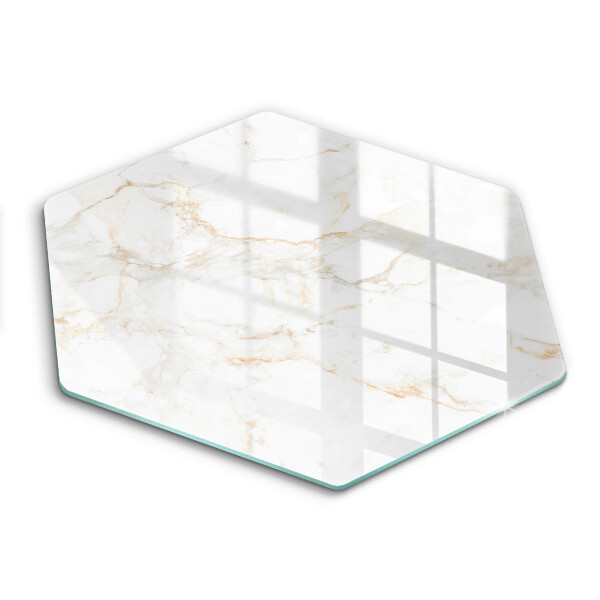 Skärbräda glas sexhörning Elegant marmorsten