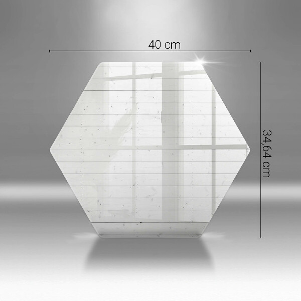 Skärbräda glas sexhörning Moderna ljusa brädor
