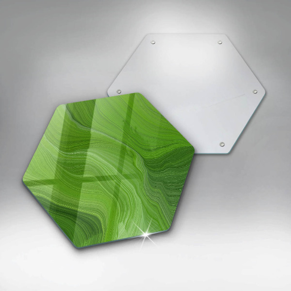 Skärbräda glas sexhörning Abstrakt konsistens