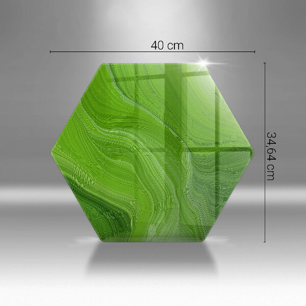Skärbräda glas sexhörning Abstrakt konsistens