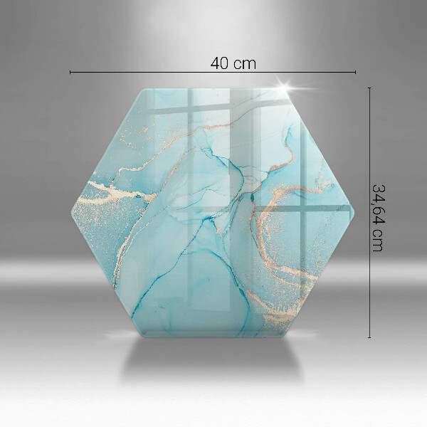 Skärbräda glas sexhörning Stenabstraktion