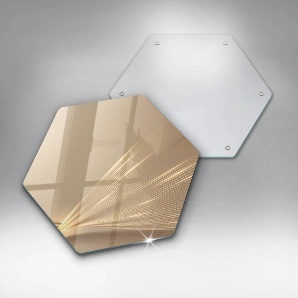 Skärbräda glas sexhörning Modern abstraktion