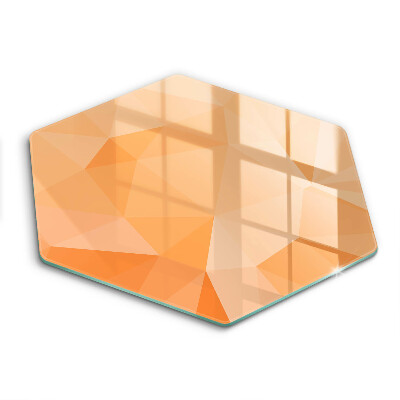 Skärbräda glas sexhörning Geometrisk bakgrund