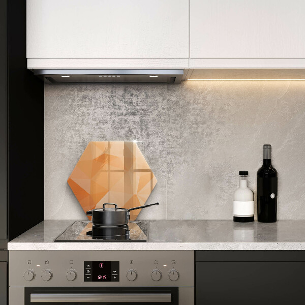 Skärbräda glas sexhörning Geometrisk bakgrund