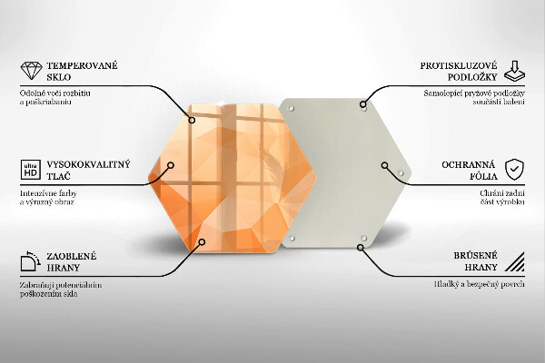 Skärbräda glas sexhörning Geometrisk bakgrund
