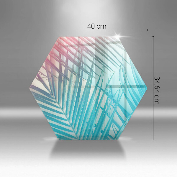 Skärbräda glas sexhörning Pastellblad