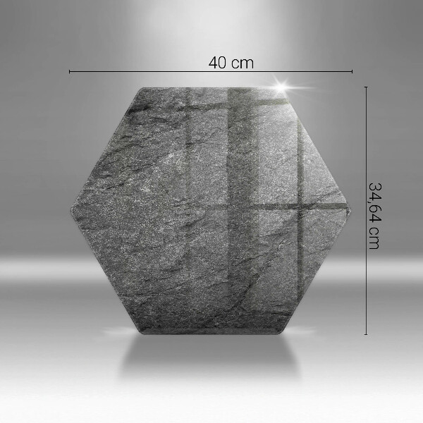 Skärbräda glas sexhörning Sten textur