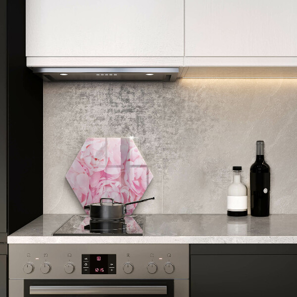 Skärbräda glas sexhörning Fina pioner