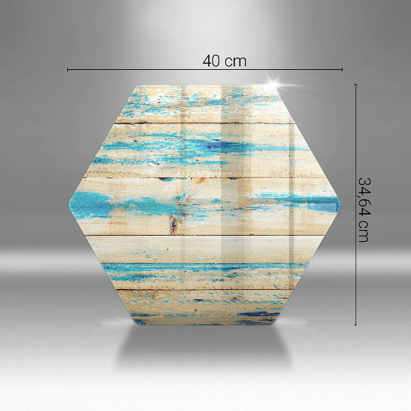 Skärbräda glas sexhörning Retro träskivor