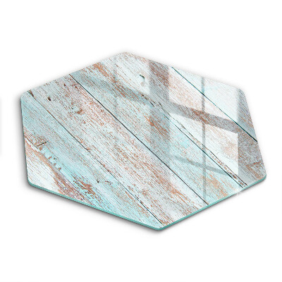 Skärbräda glas sexhörning Gamla vintagebrädor