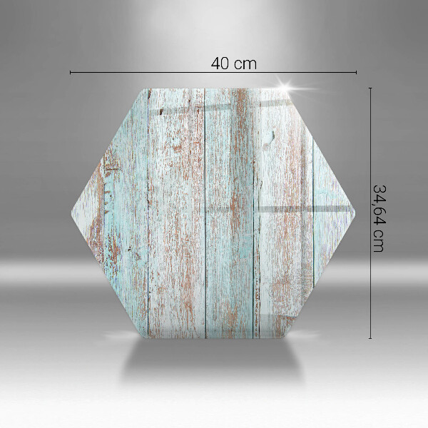 Skärbräda glas sexhörning Gamla vintagebrädor