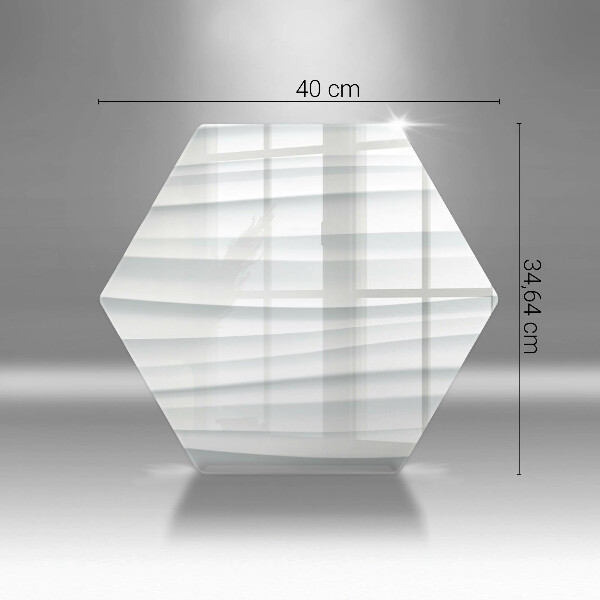 Skärbräda glas sexhörning Modern struktur