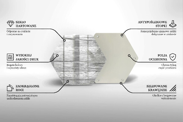 Skärbräda glas sexhörning Gamla träskivor