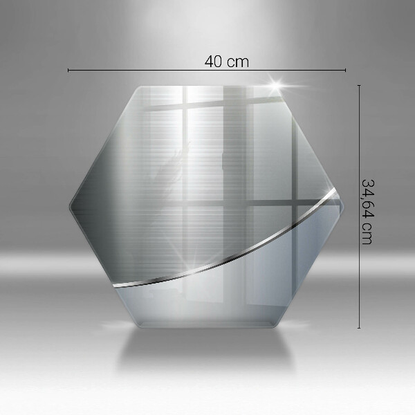 Skärbräda glas sexhörning Metall abstraktionsmönster