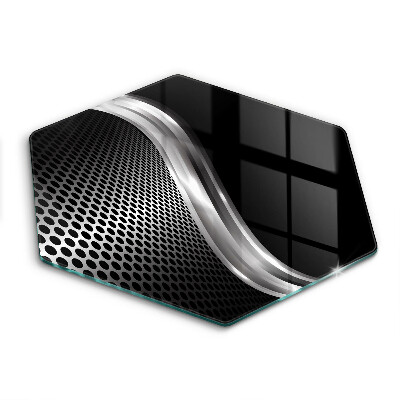 Skärbräda glas sexhörning Metallstruktur