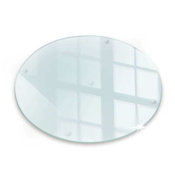 Skärbräda glas transparent fi40 cm