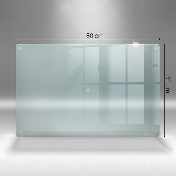 Skärbräda glas transparent 80x52 cm