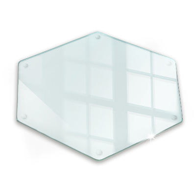 Skärbräda glas transparent h40 cm