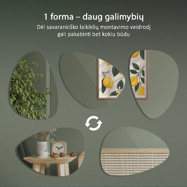 Ovoid spegel 64x90 cm