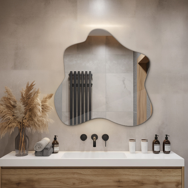 Spegel i form av en fläck unik 48x48 cm