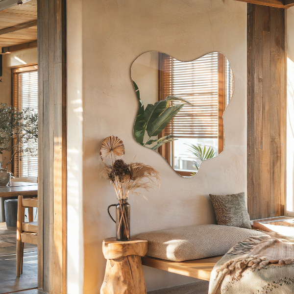 Spegel i form av en fläck unik 58x58 cm