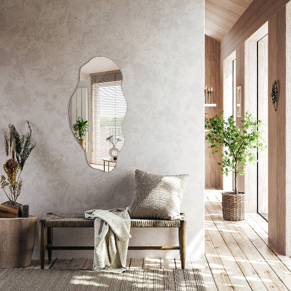 Spegel organisk form fläck 40x80