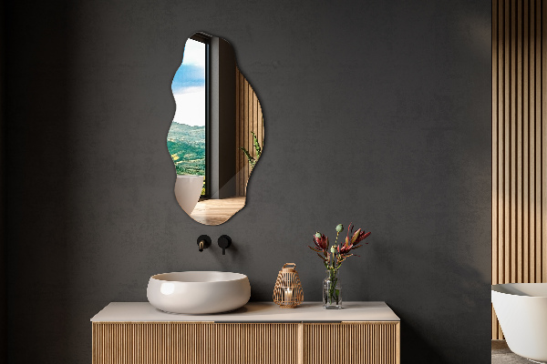 Spegel organisk form fläck original 45x90