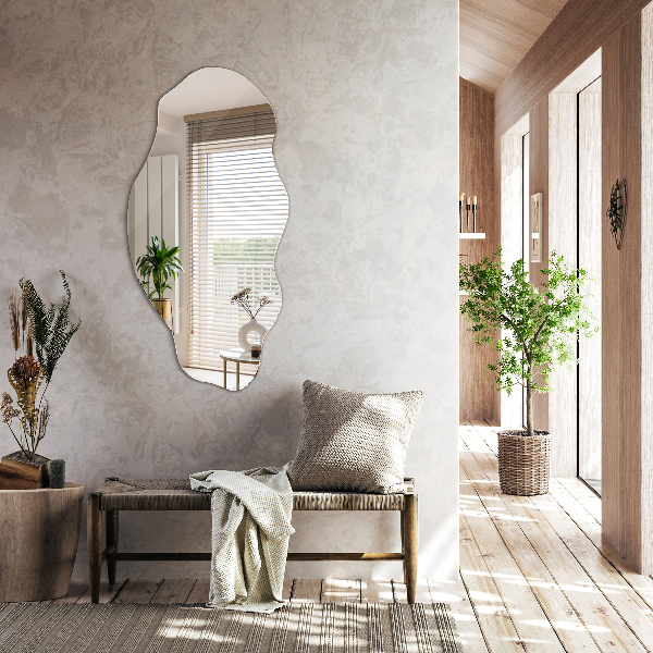 Spegel organisk form fläck modern 50x100