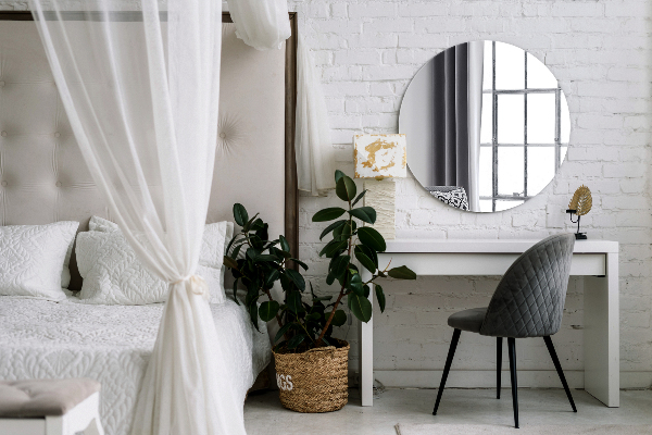 Rund spegel utan ram till badrummet fi 60 cm