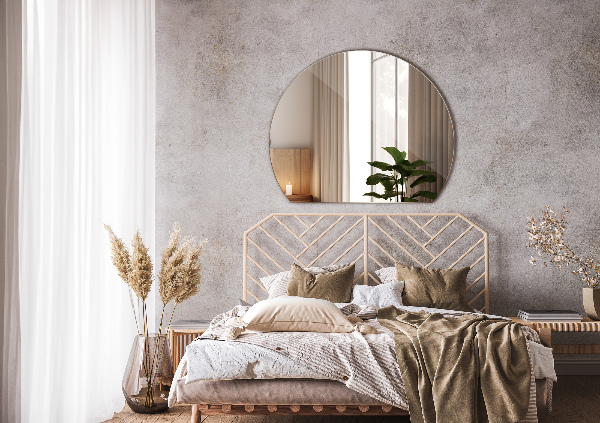 Halvmåne spegel modern 63x70 cm