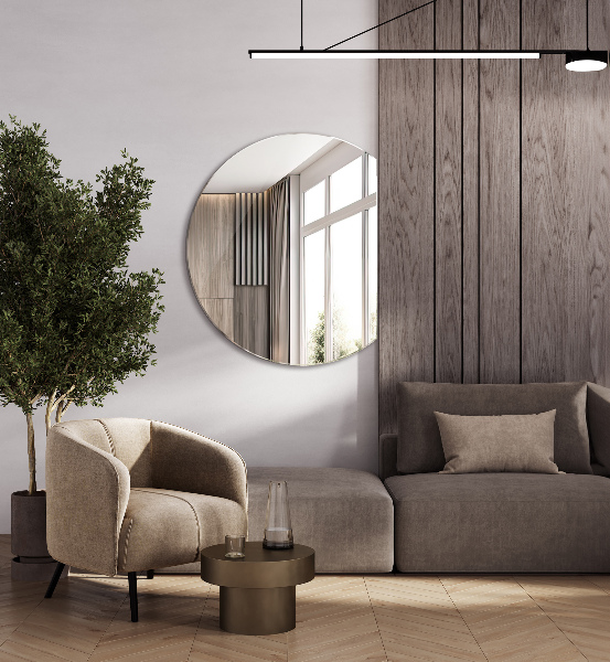 Halvmåne spegel modern 63x70 cm