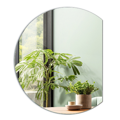 Halvcirkel spegel modern 74x90 cm