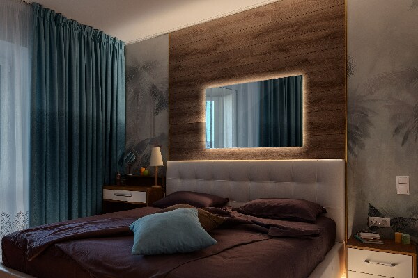 Rektangulär spegel original 100x70 cm