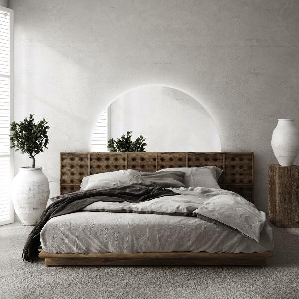 LED Halvcirkel Spegel 30x60 cm