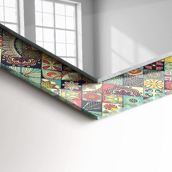 Spegel med tryck Färgglad mosaik