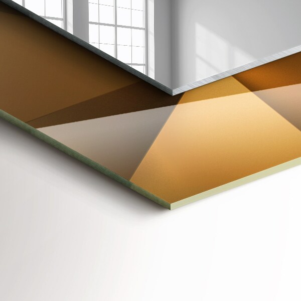 Spegel med tryck Geometriska former