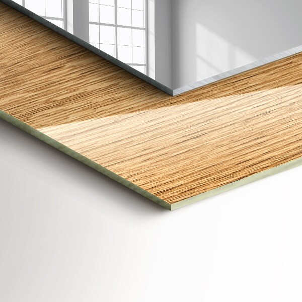 Spegel med tryck Trästruktur