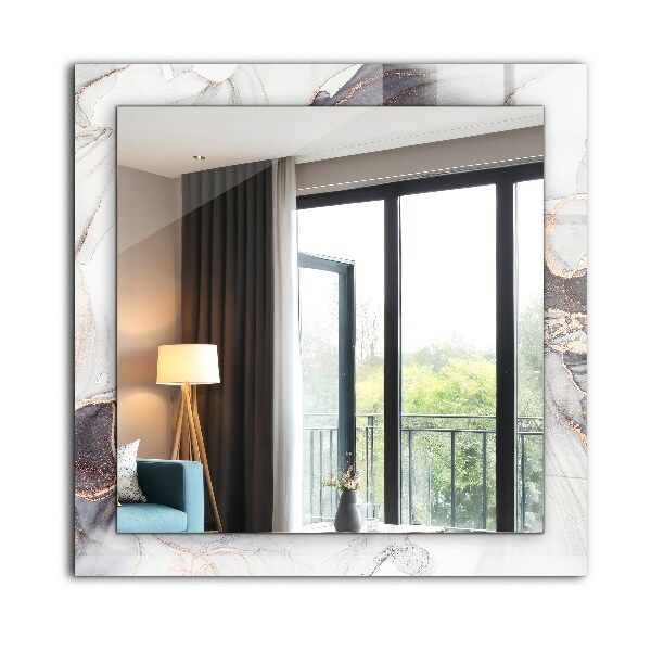 Spegel med tryck Abstrakt marmorkonst