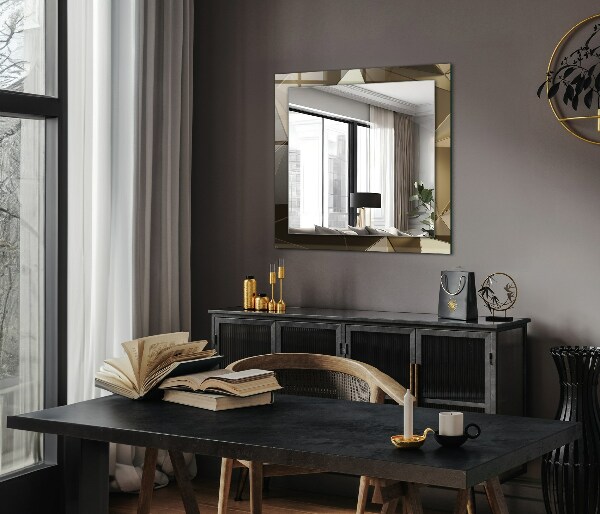 Spegel med tryck Geometriska former