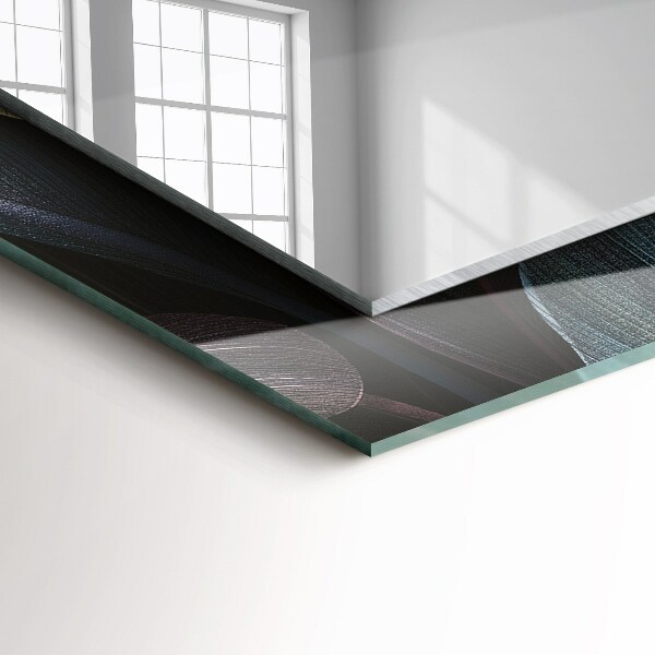 Spegel med tryck Färgglada växtblad