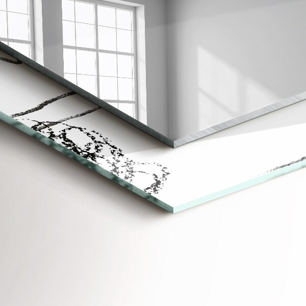 Spegel med tryckt ram Moderna abstrakta mallar