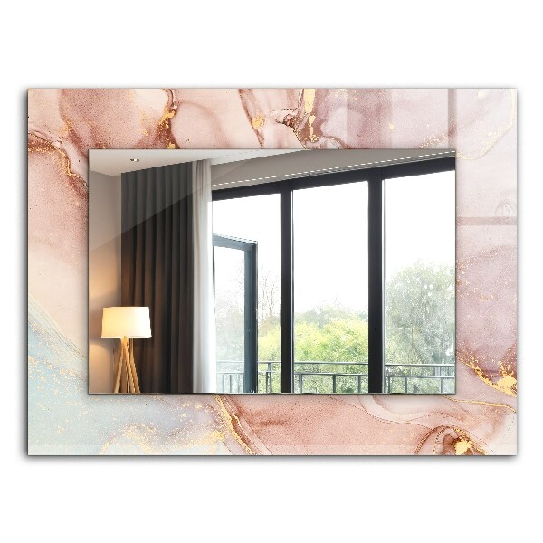 Spegel med tryckt ram Abstrakt akvarell