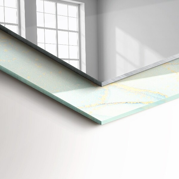 Spegel med tryckt ram Abstrakt akvarell